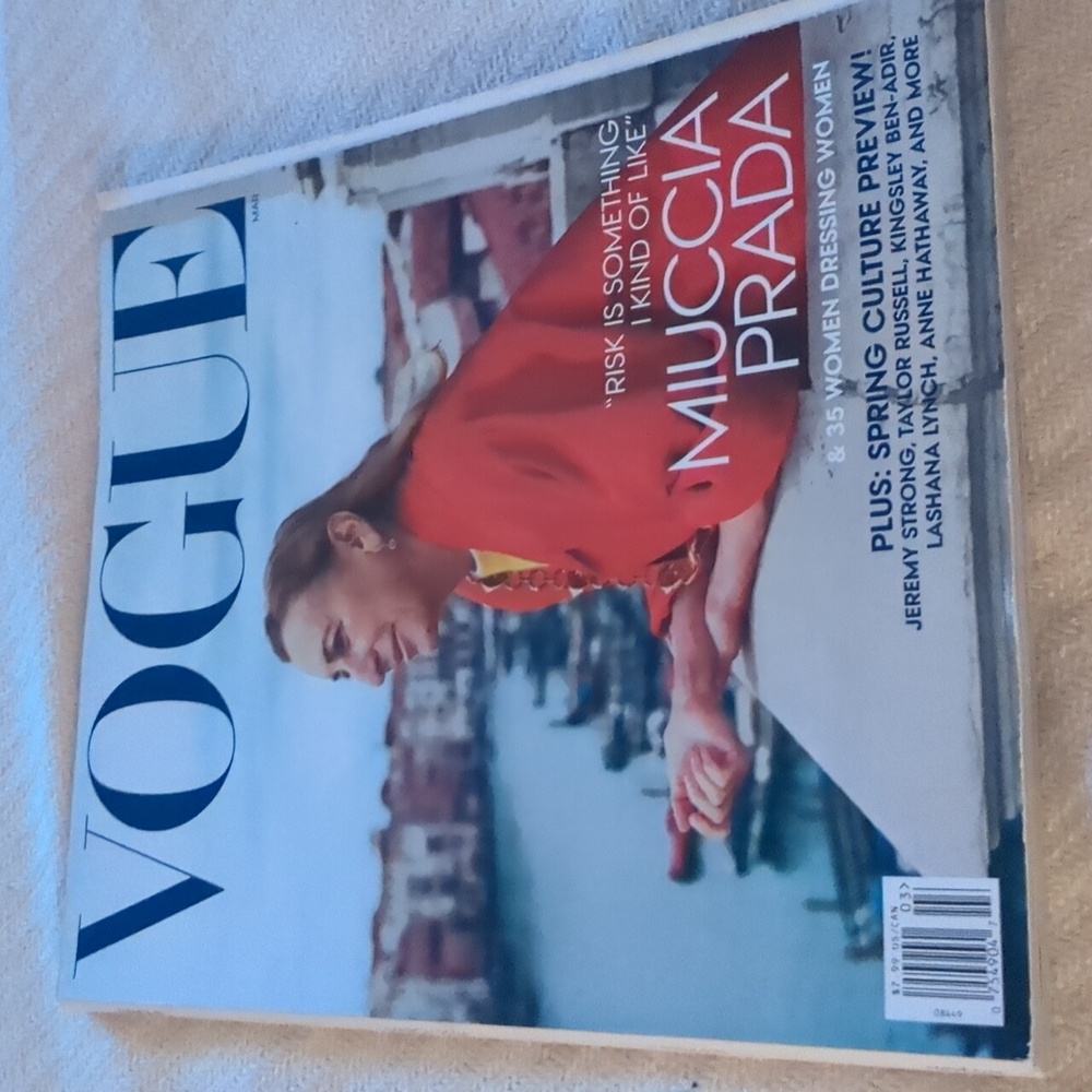 March Spring 2024 Vogue w/Muiccia Prada